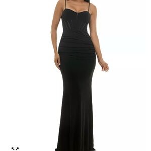 Macy's Elegant Black Maxi Dress